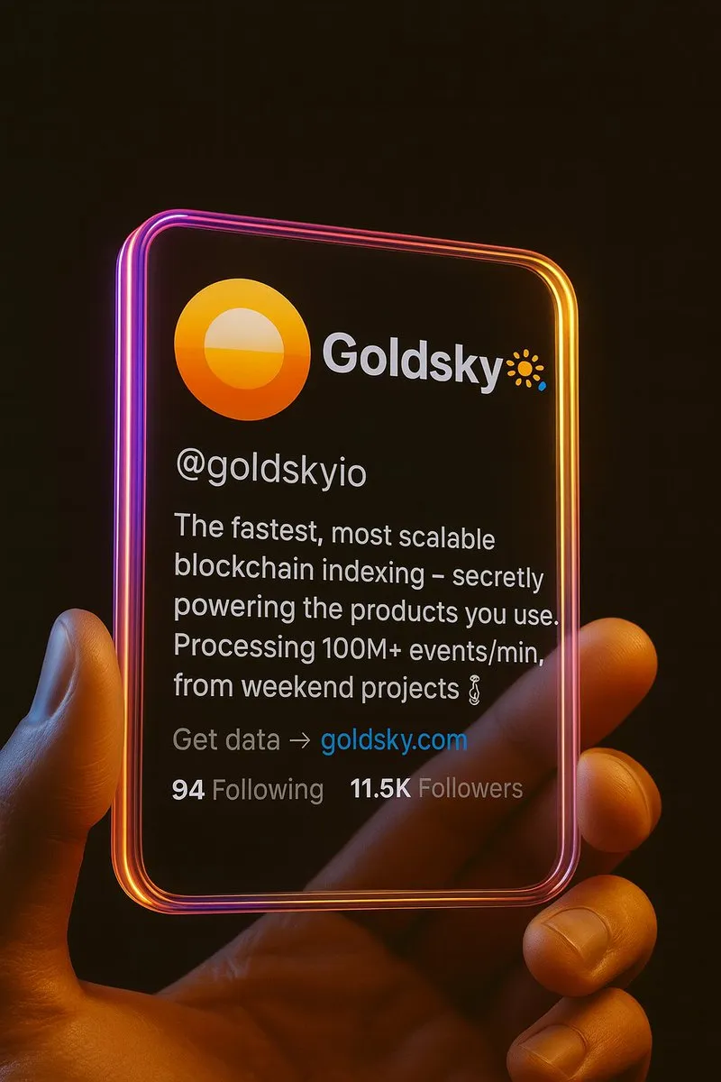 A glowing neon CyberCard sample used in teaching how to make X/Twitter cyberpunk-style personalized card, showing a brand profile variation.