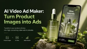 AI video ad maker cover showing product images transformed into high-converting video ads