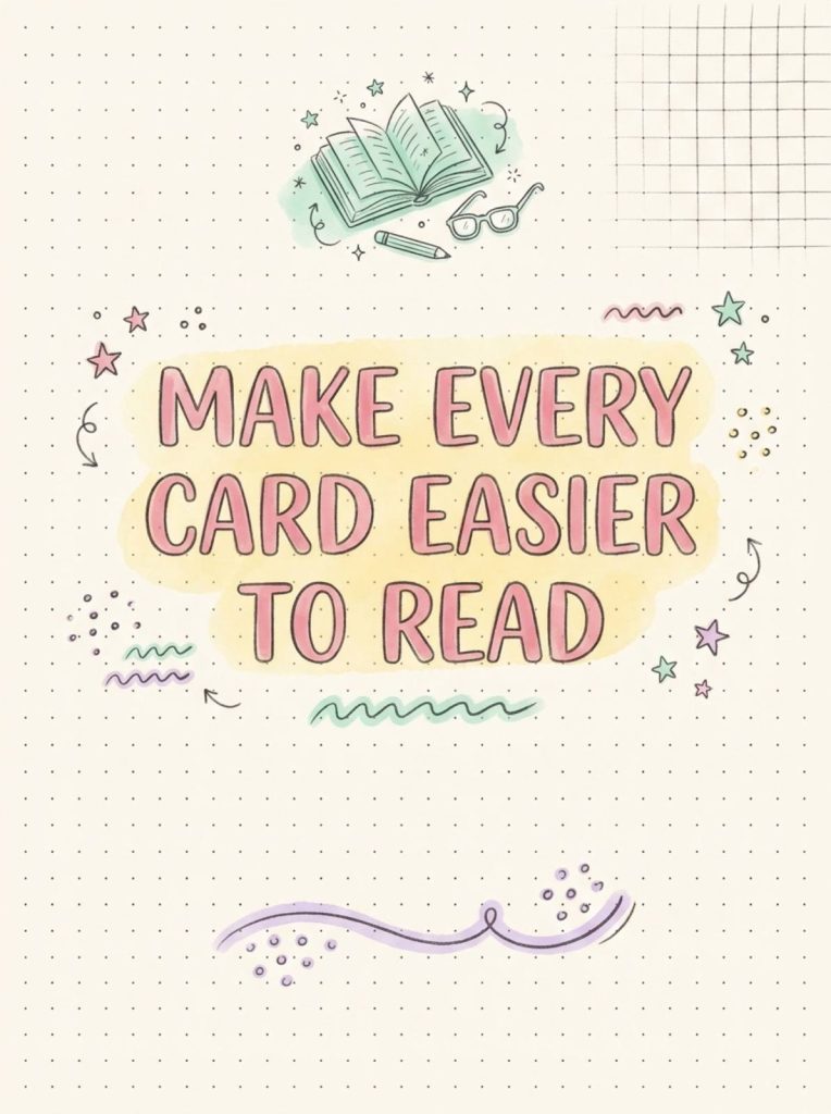 Portrait image card with a readable headline and consistent sketch-notes treatment