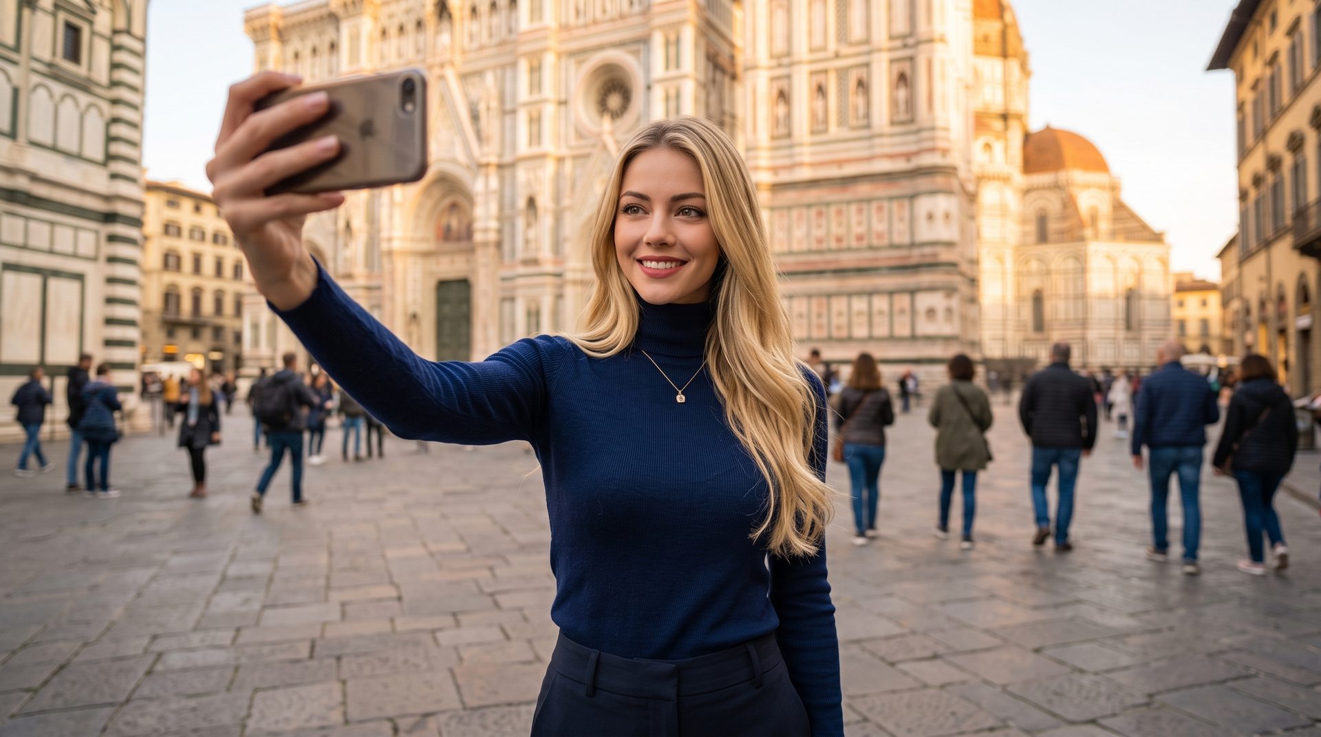 Virtuelle Reise-Selfies + Urlaubsfotos