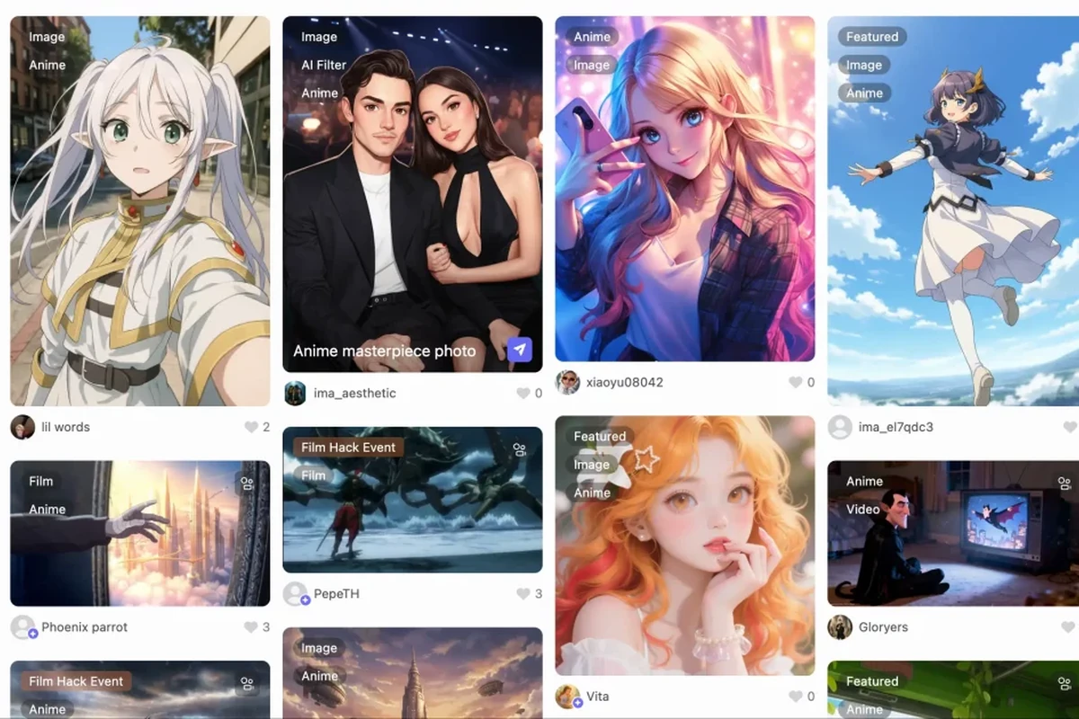 Generador de fotos de anime