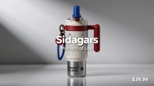 Fertiges minimalistisches Produktvideo mit einem Sidagar-Becher